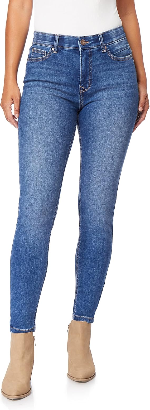 360 Sculpt Mid-Rise Straight Ankle Jeans (Regular)